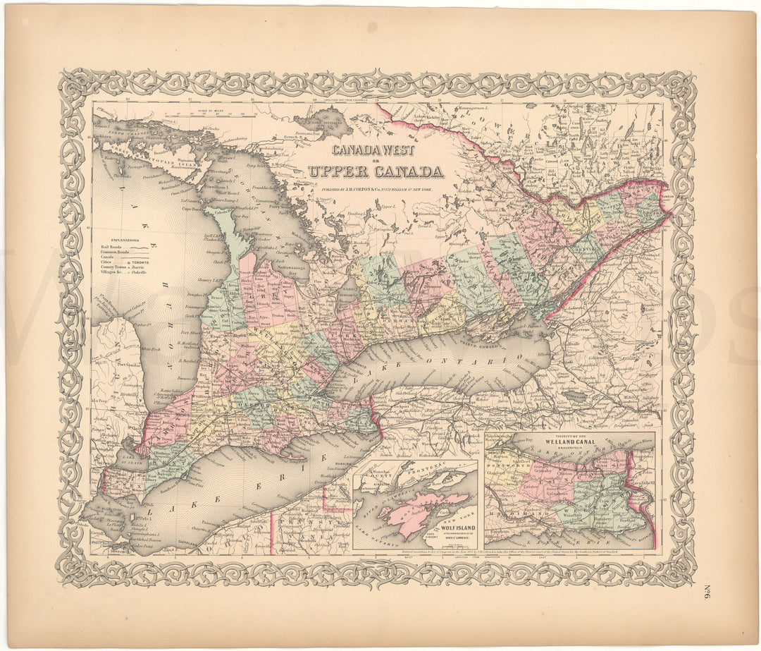 Canada 1856: Western Part