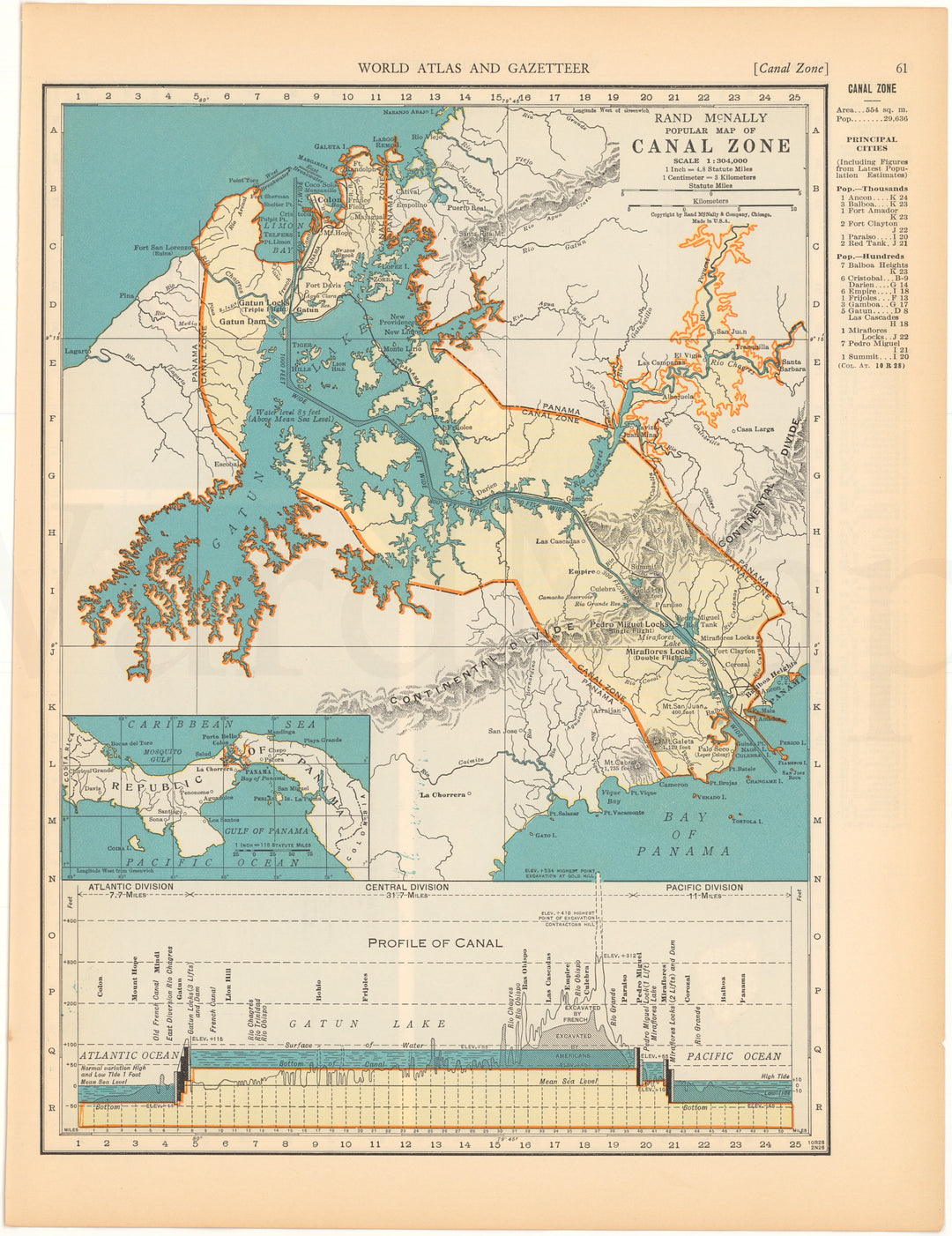 Panama Canal Zone 1937