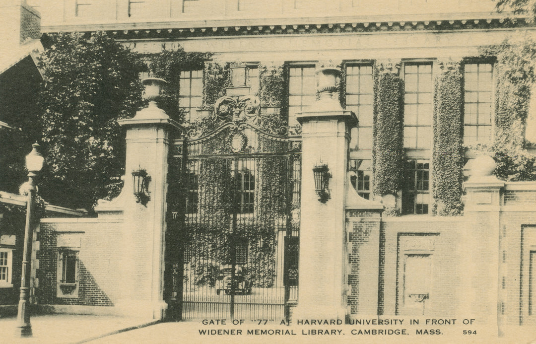 Harvard University, Cambridge, Massachusetts: Class 1877 Gate