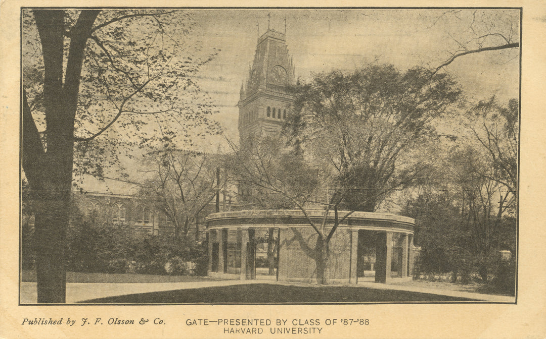 Harvard University, Cambridge, Massachusetts: Class 1887-88 Gate 01