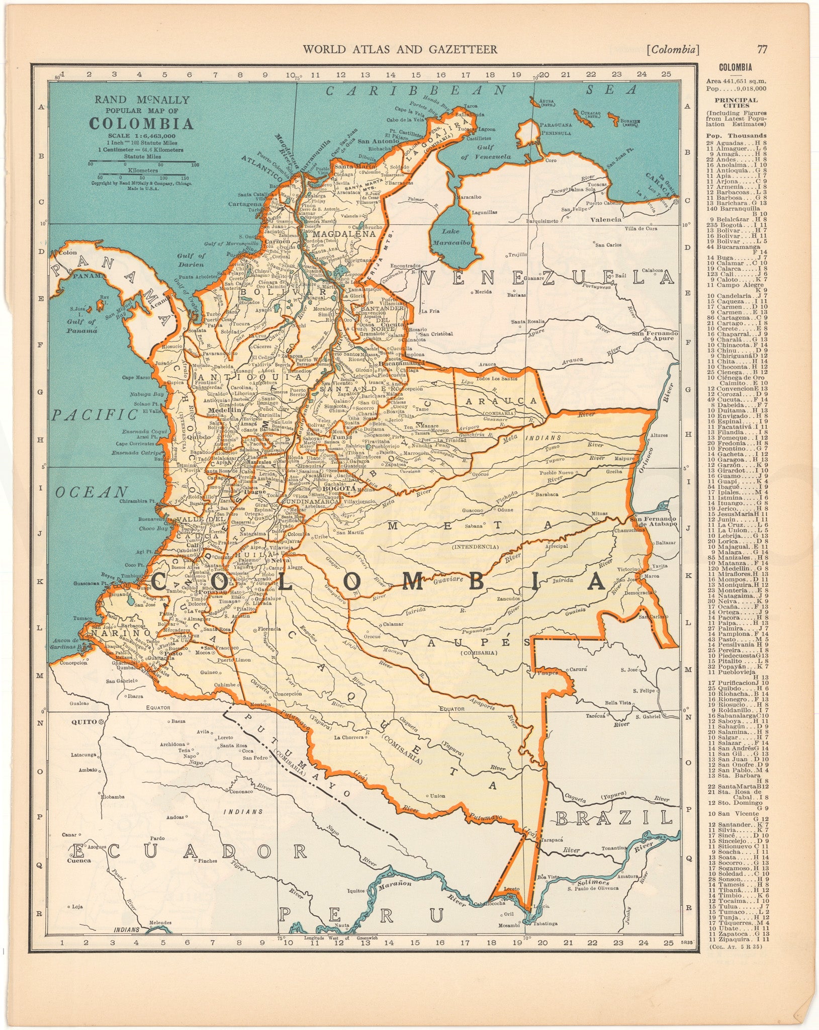 Colombia 1937 – WardMaps LLC