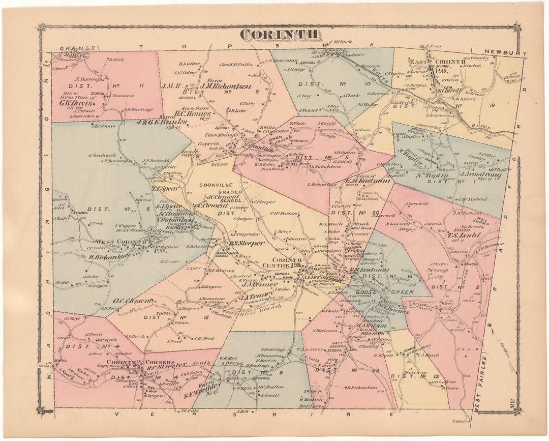 Corinth, Vermont 1877