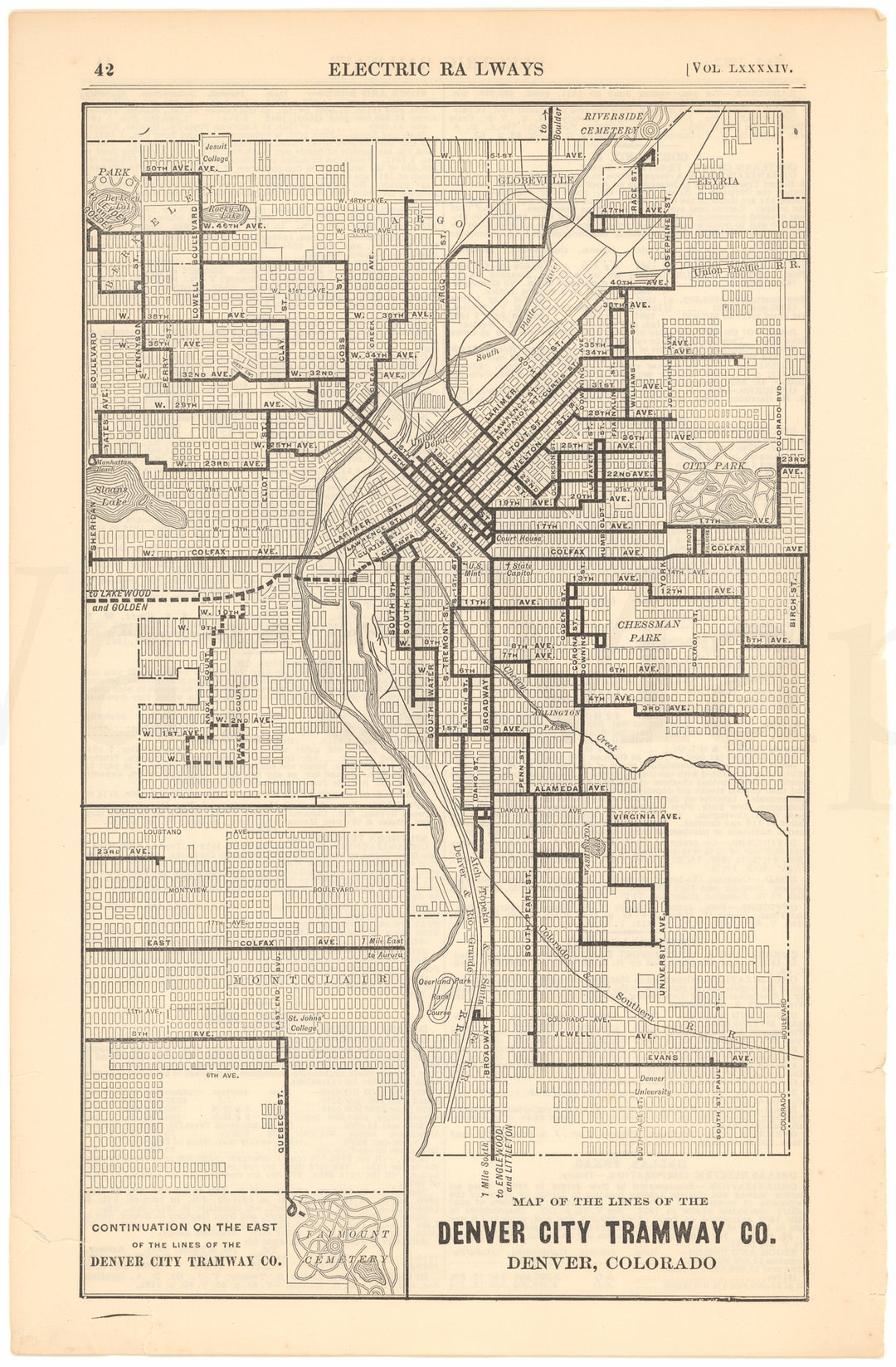 Denver City Tramway Co., Colorado 1912 V1