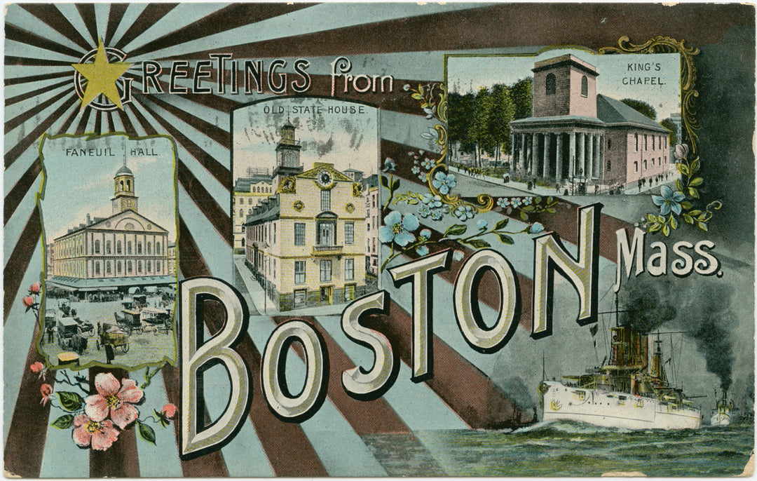 Greetings From Boston, Massachusetts 01