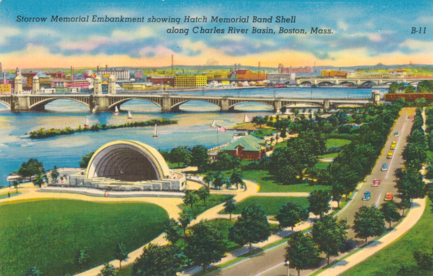Hatch Memorial Shell and Charles River Embankment, Boston, Massachuset ...