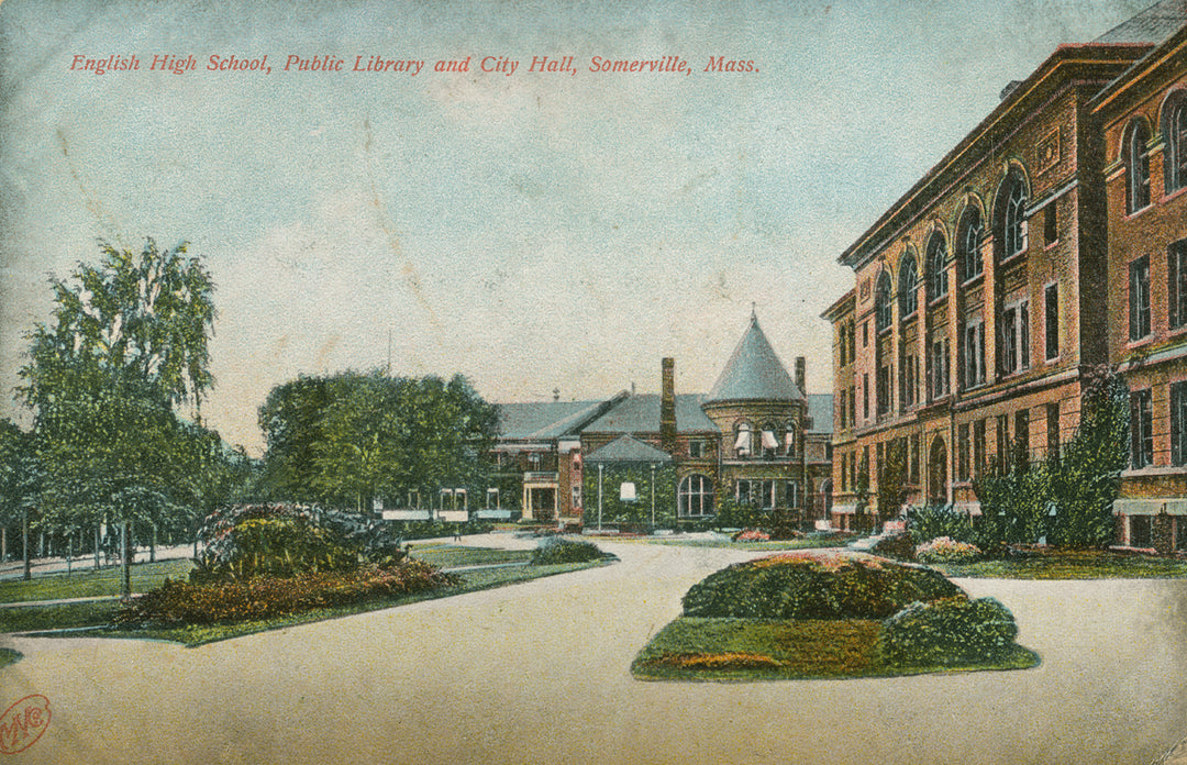 High School and Library, Somerville, Massachusetts