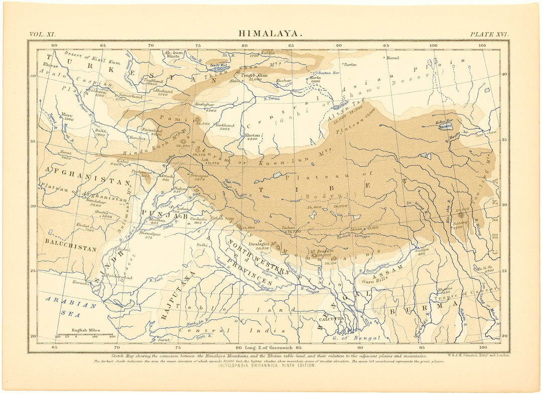 Himalaya (Tibet, Nepal, Northern India, etc.) 1889