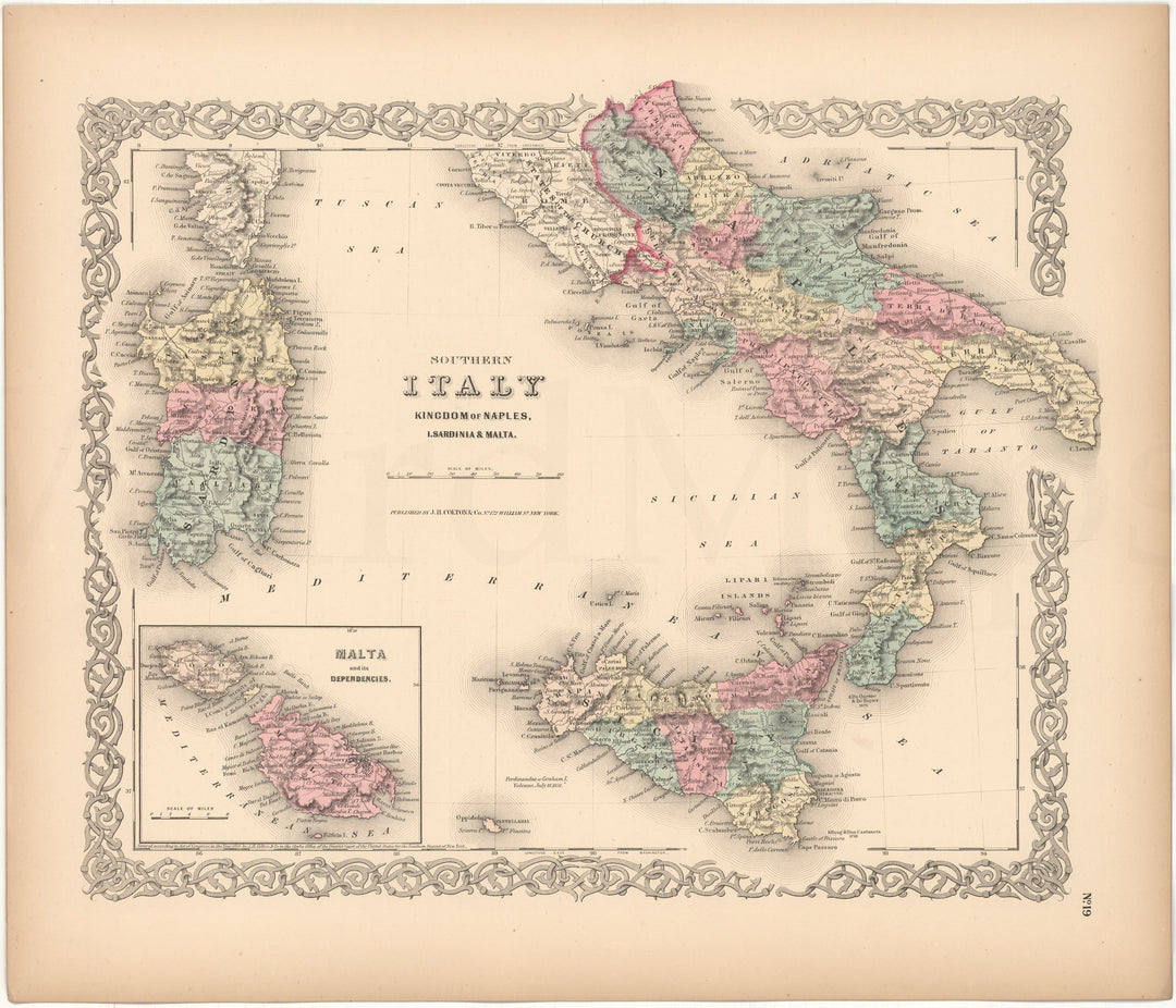 Italy 1856: South Part