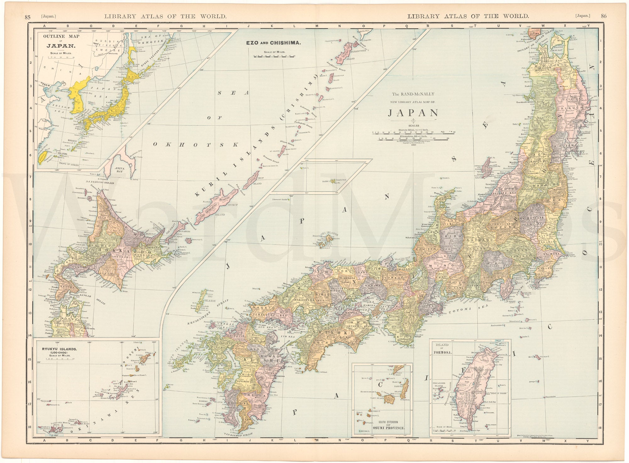 Japan 1912 – WardMaps LLC