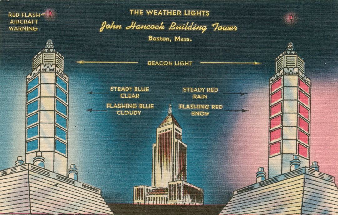 John Hancock Building Weather Lights, Boston, Massachusetts