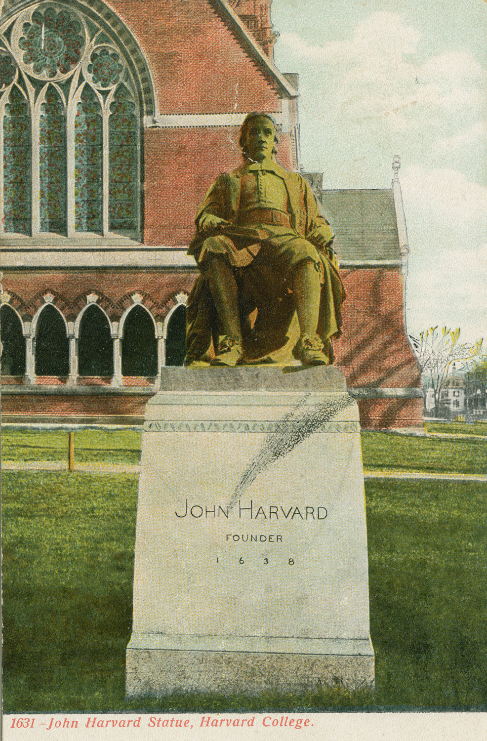 Harvard University, Cambridge, Massachusetts: John Harvard Statue 03