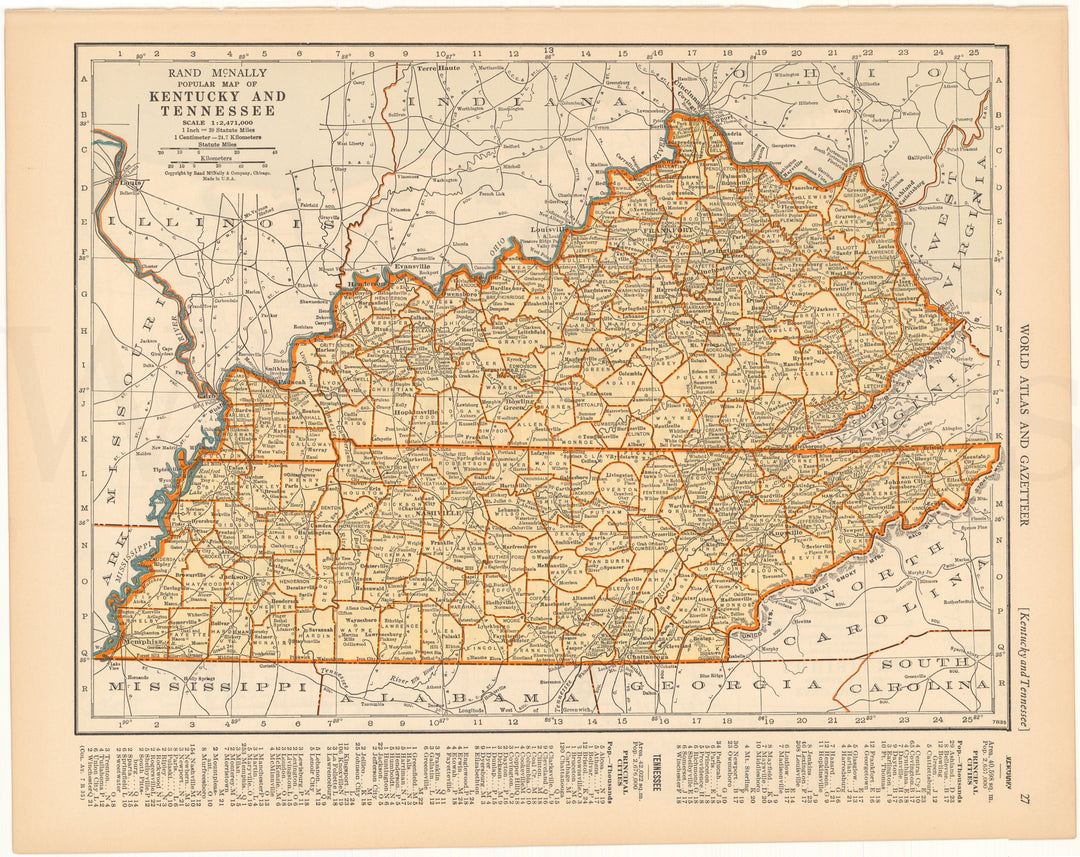 Kentucky and Tennessee 1937