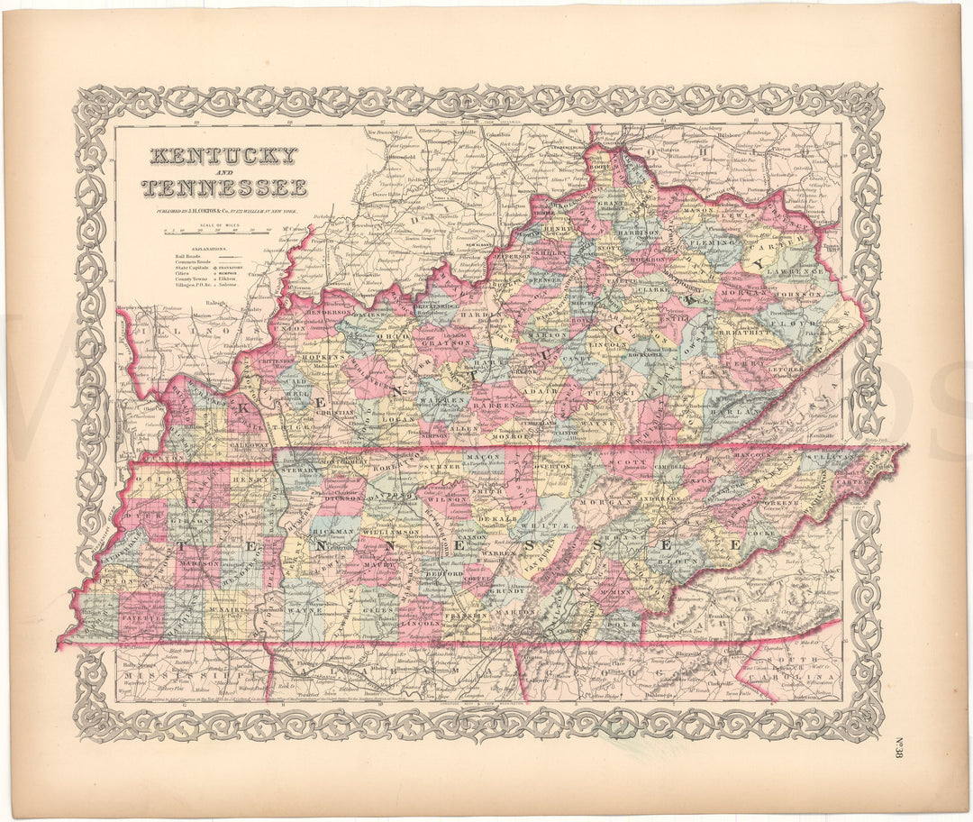 Kentucky and Tennessee 1856