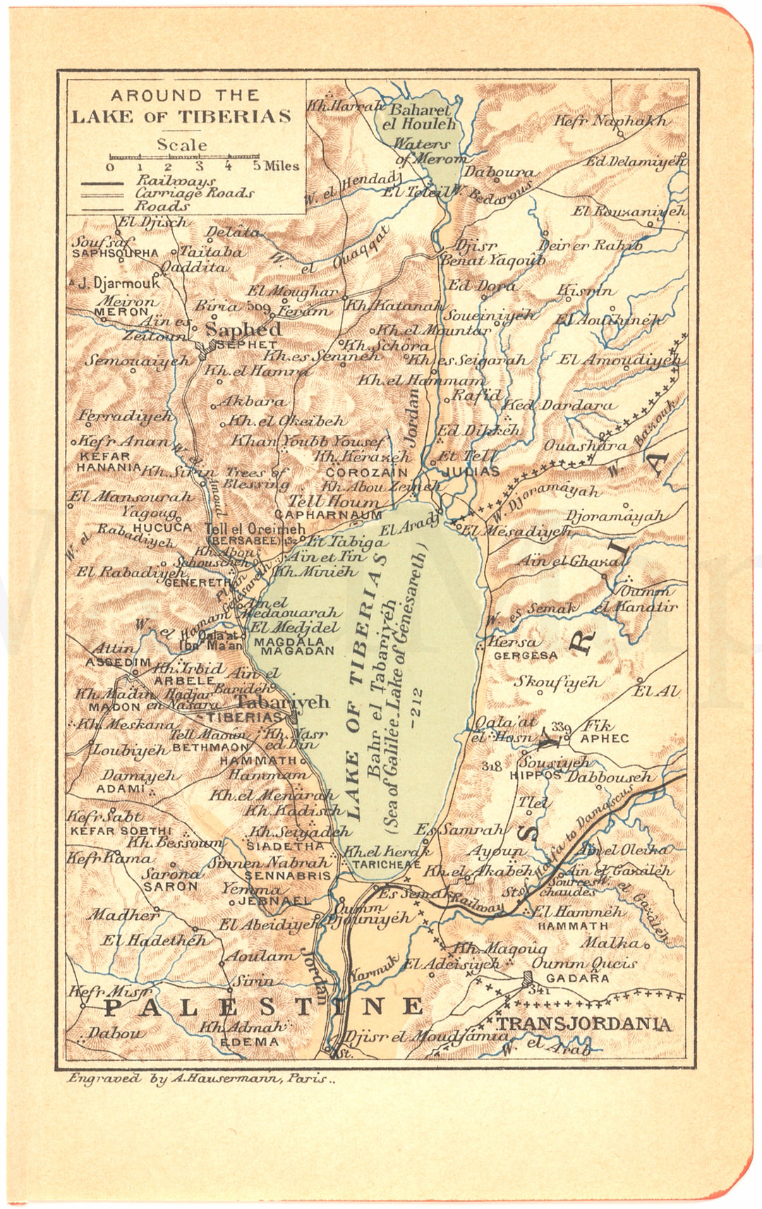 Sea of Galilee Region 1923