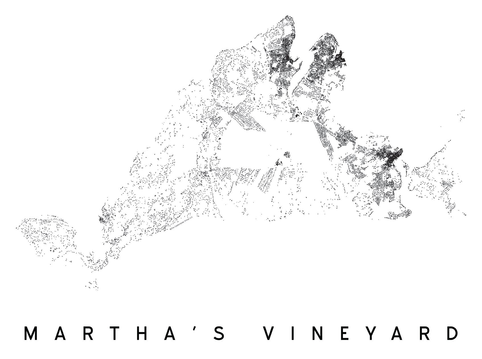 Martha's Vineyard City Plan Print