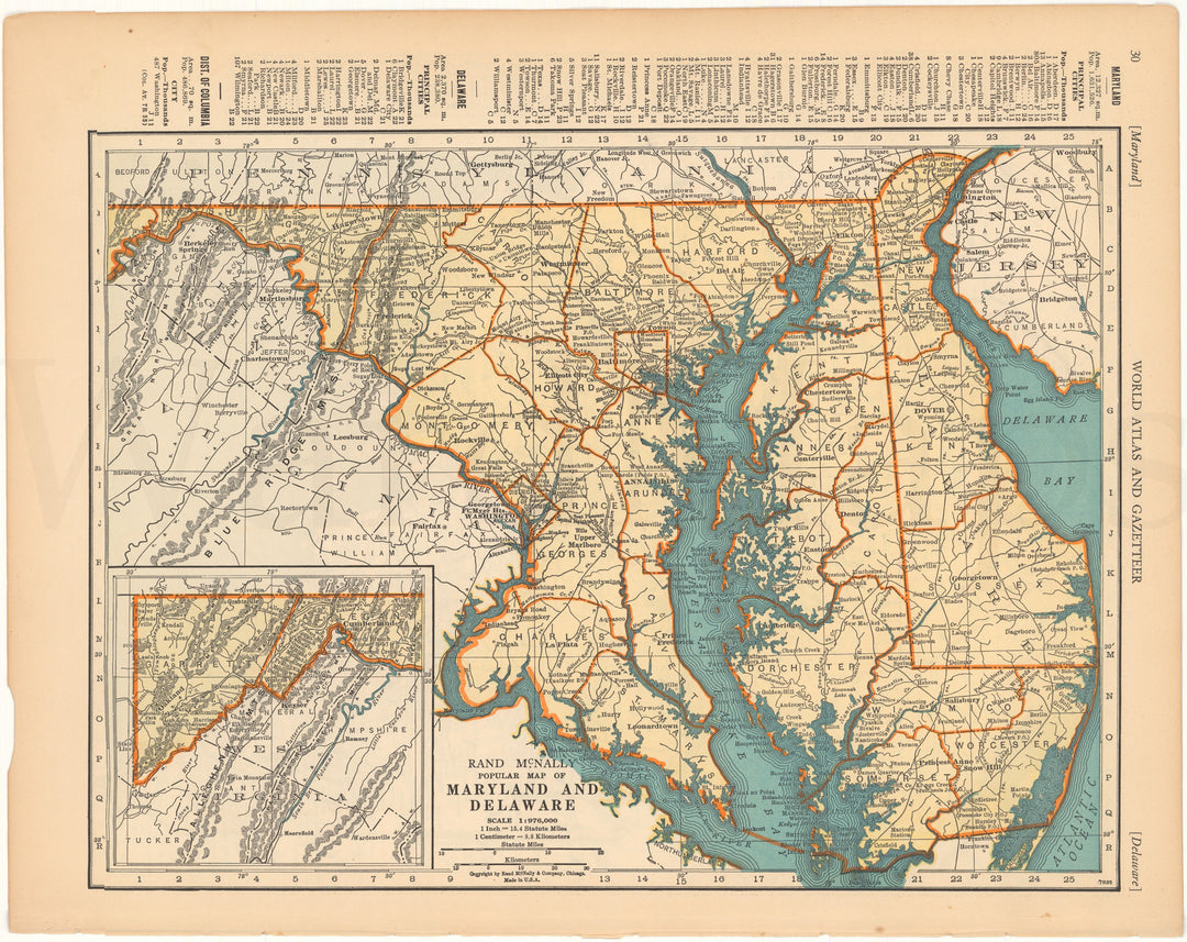 Delaware and Maryland 1937