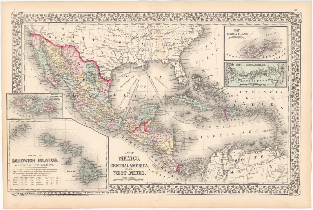 Mexico, Central America, and West Indies 1875