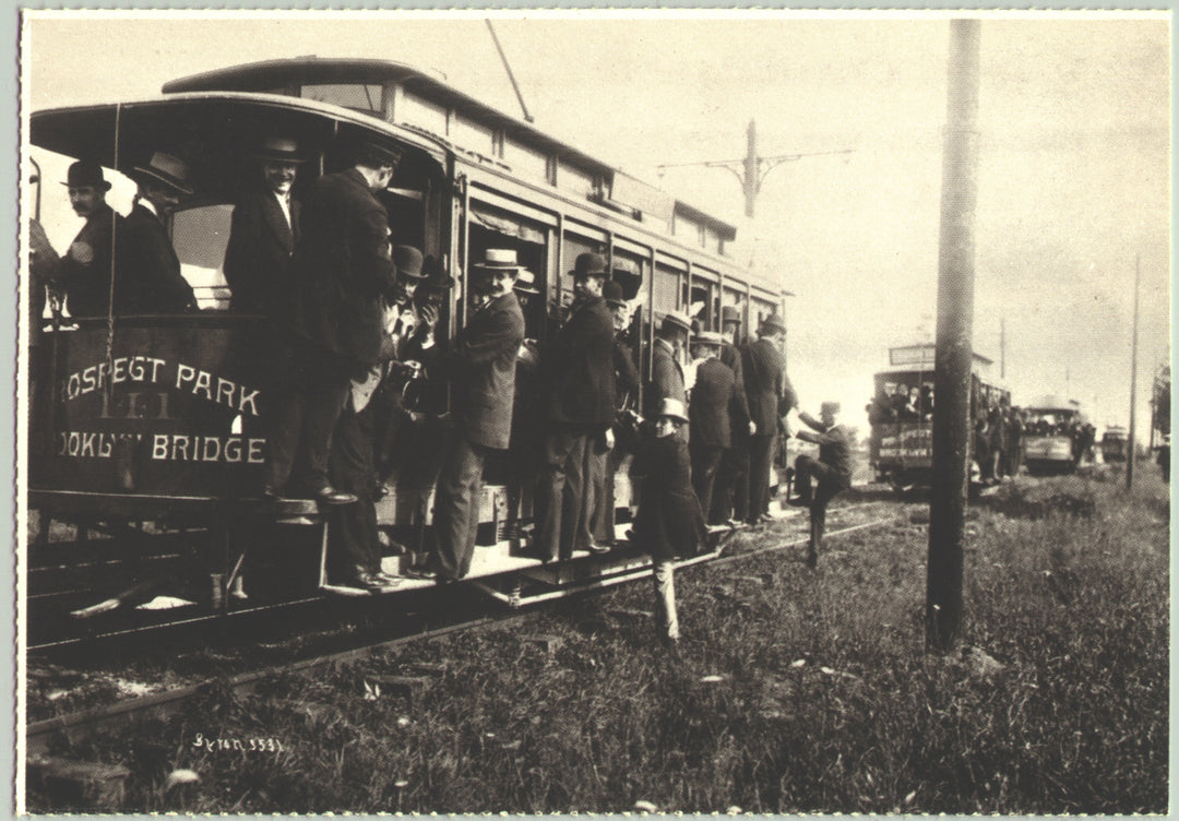 Streetcars Bound for Coney Island, Brooklyn, New York 1897