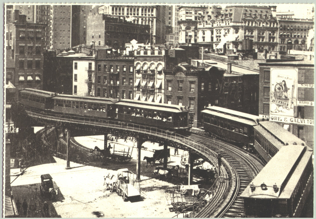 S-Curve on Third Avenue Elevated, New York, New York 1904