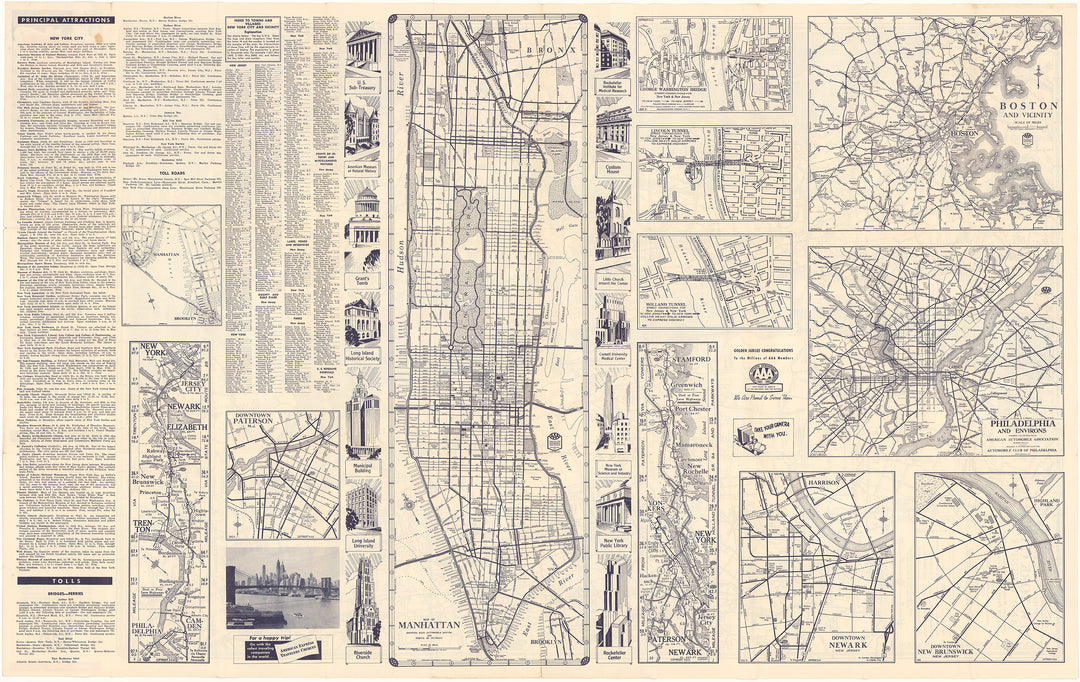 Map 1952 Greater New York City 1952 – WardMaps LLC