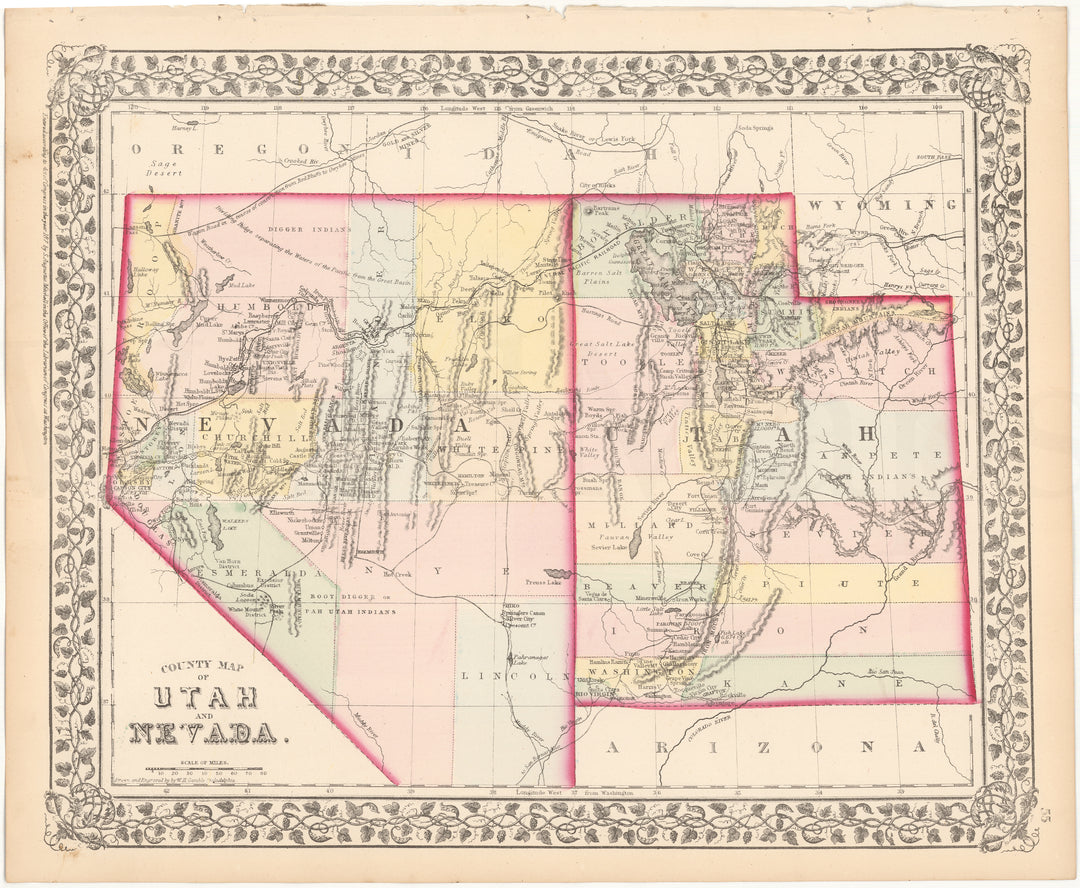 Nevada and Utah 1875