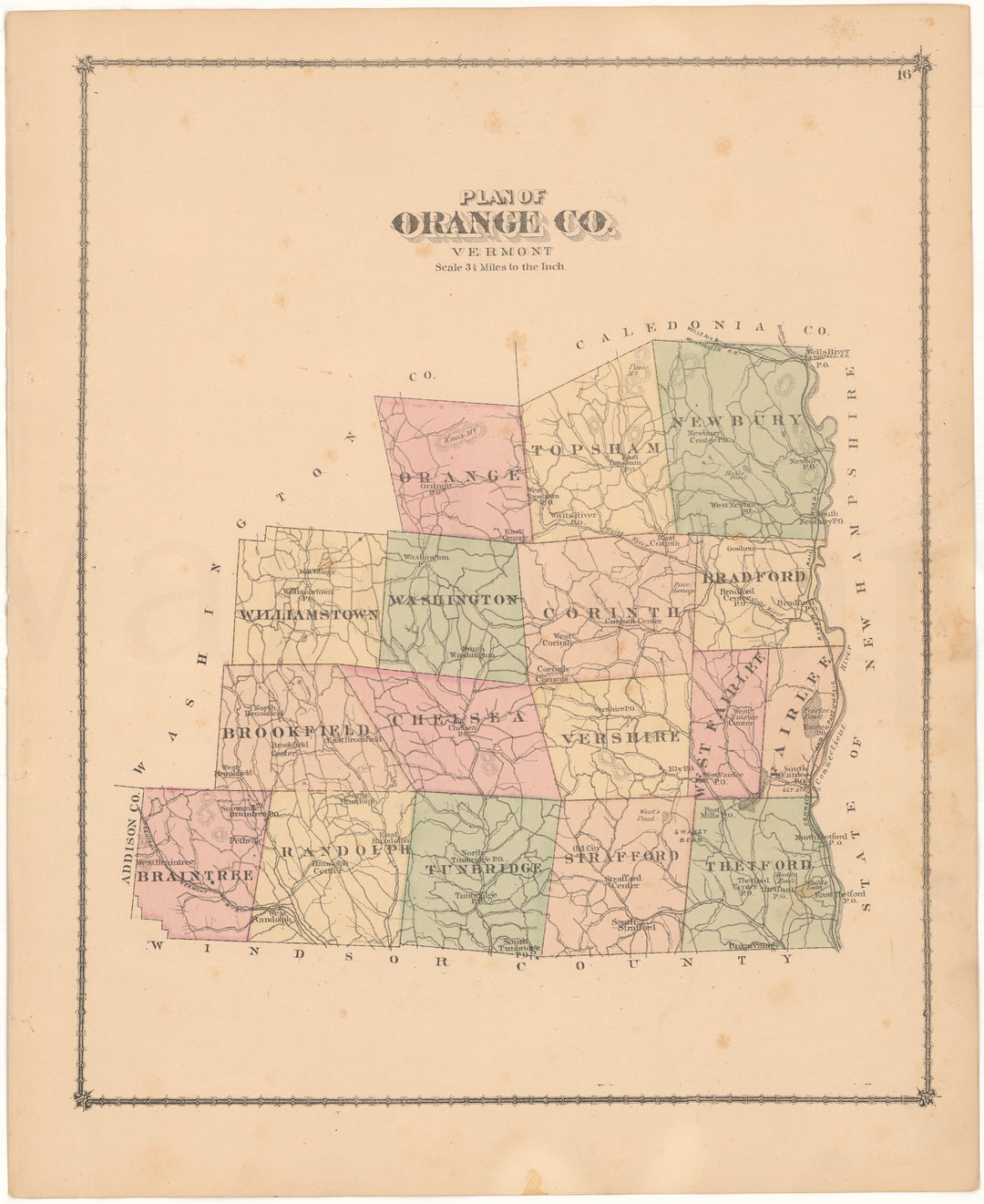 Orange County, Vermont 1877