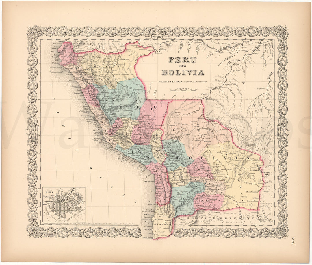 Bolivia and Peru 1856