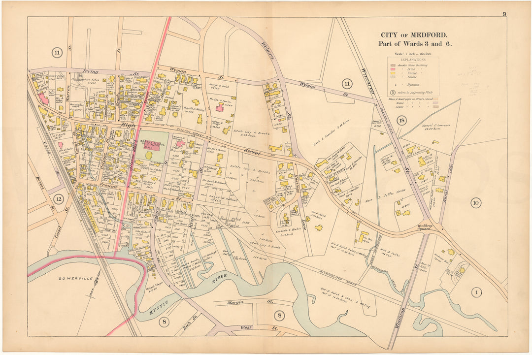 Medford, Massachusetts 1898 Plate 09