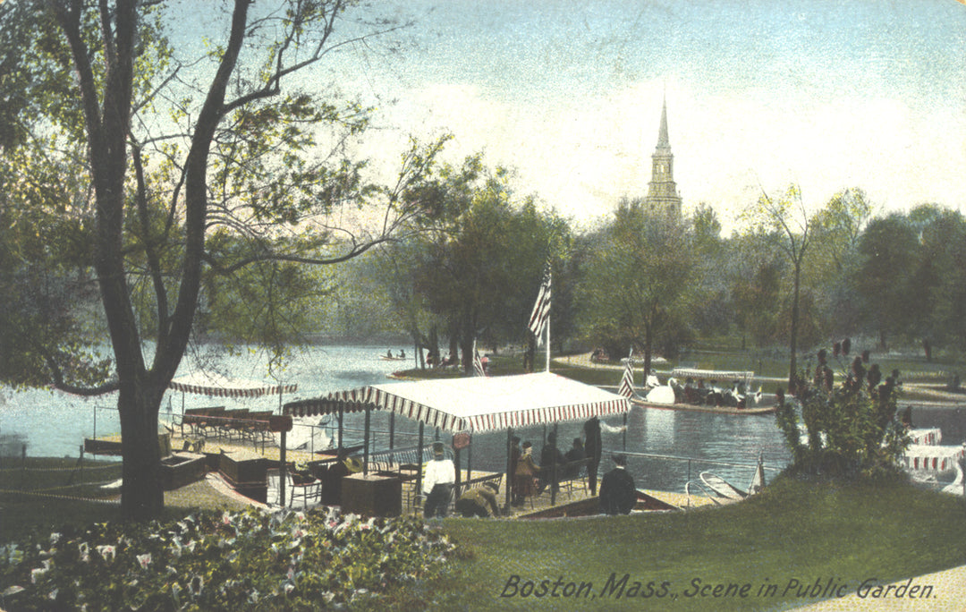 Public Garden, Boston, Massachusetts: Swan Boat Landing