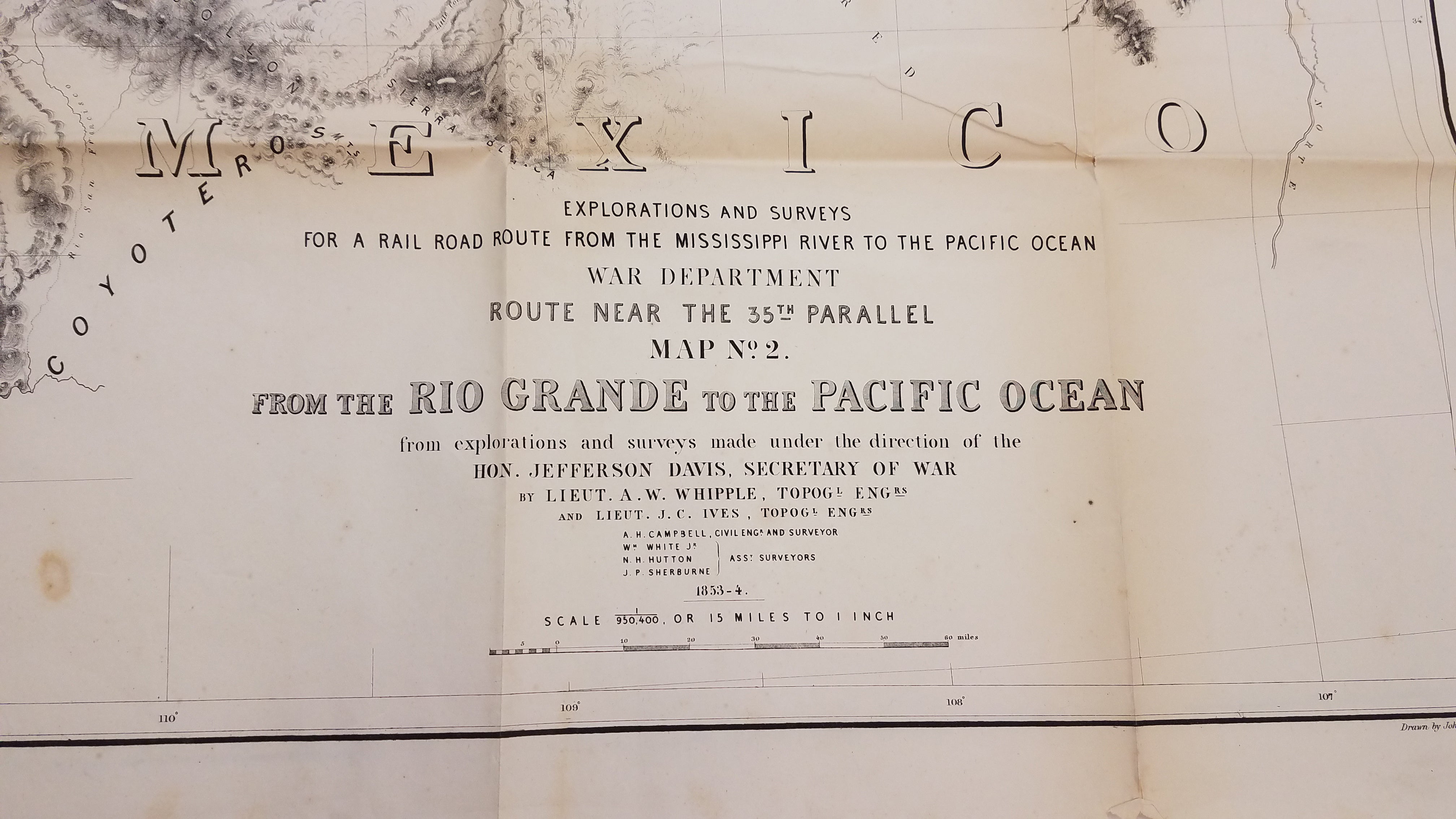 The Rio Grande (New Mexico) to The Pacific (California) 1853-54