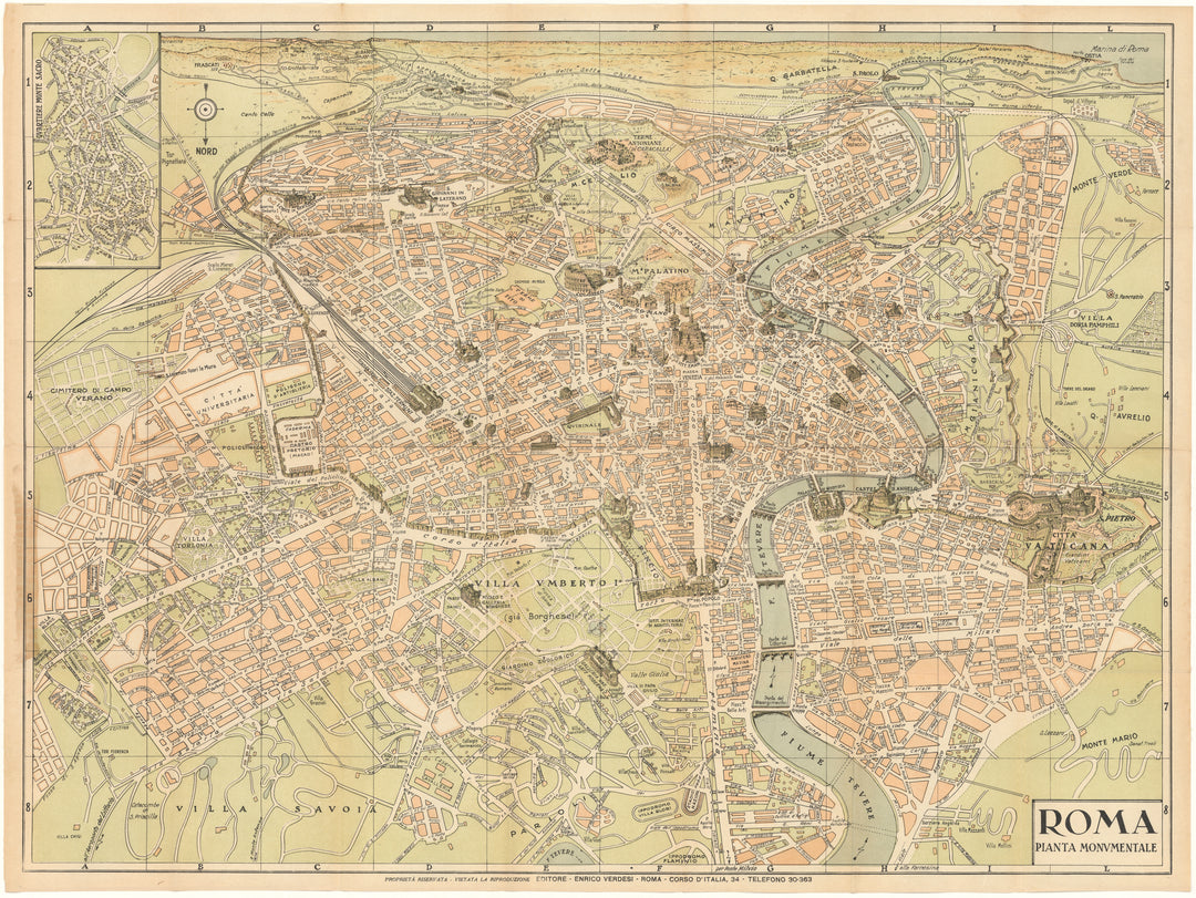 Rome, Italy 1930-31: Plan Monumental