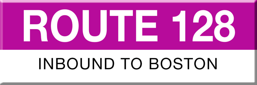 MBTA Commuter Rail Route 128 Station Magnet
