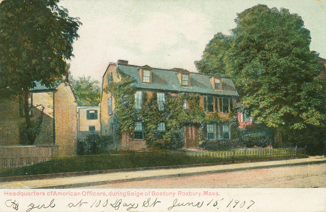 HQ of American Officers, Roxbury, Massachusetts 01