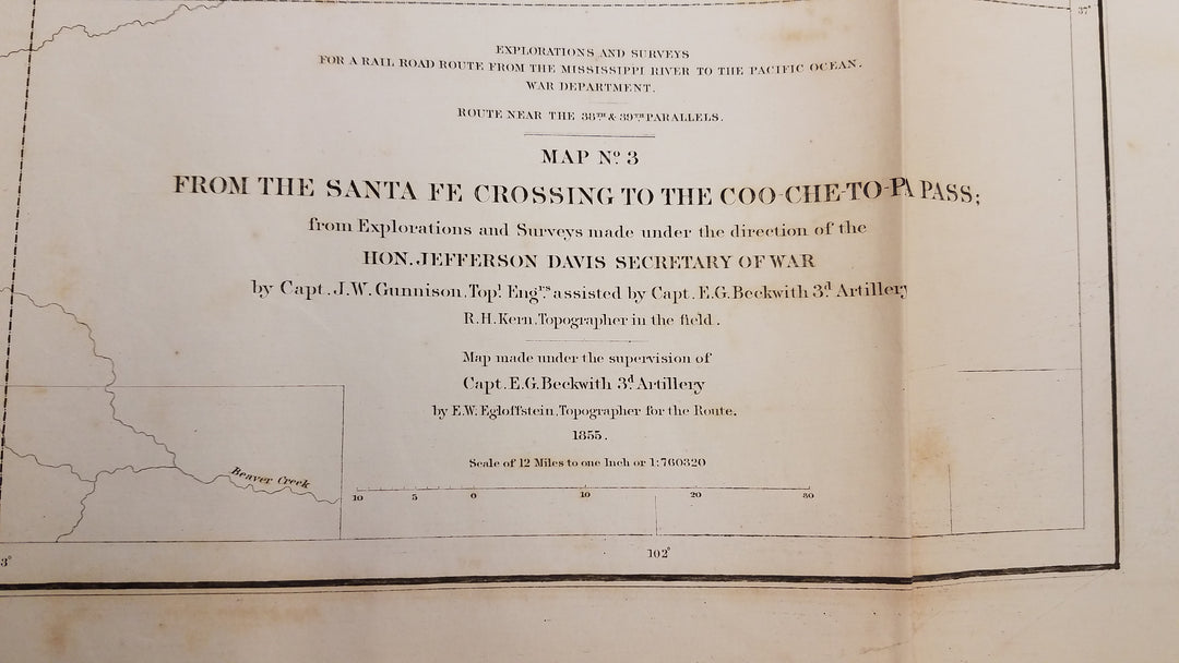 Santa Fe Crossing to The Coo-Che-To-Pa Pass, United States 1855