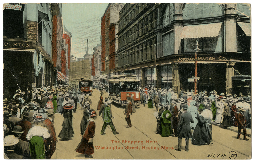 Washington Street, Boston, Massachusetts: Shopping Hour