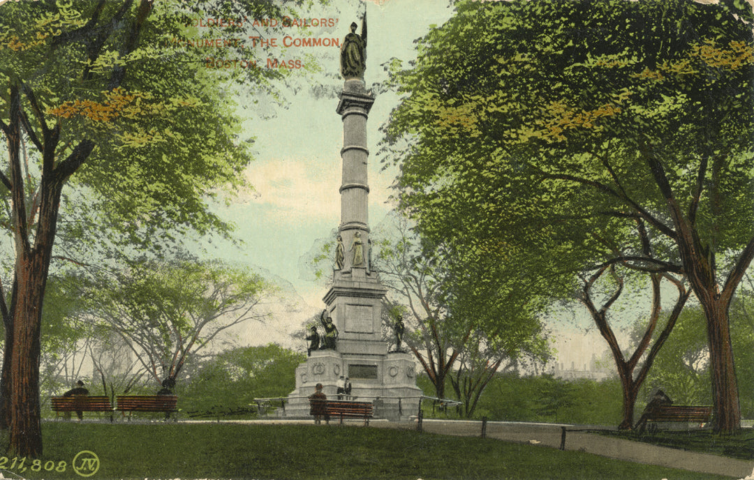 Boston Common, Boston, Massachusetts: Soldiers and Sailors Monument 01