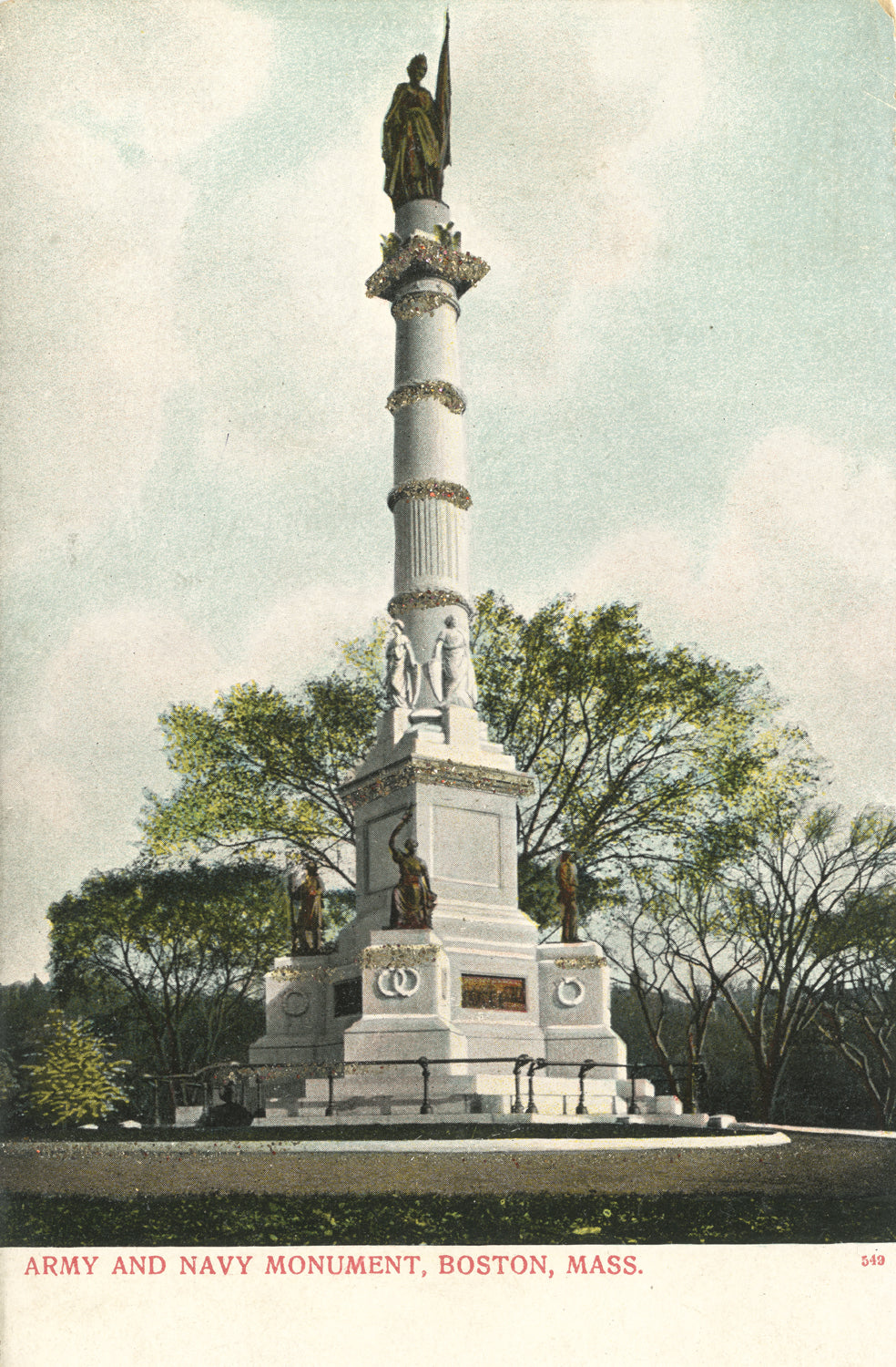 Boston Common, Boston, Massachusetts: Soldiers and Sailors Monument 03