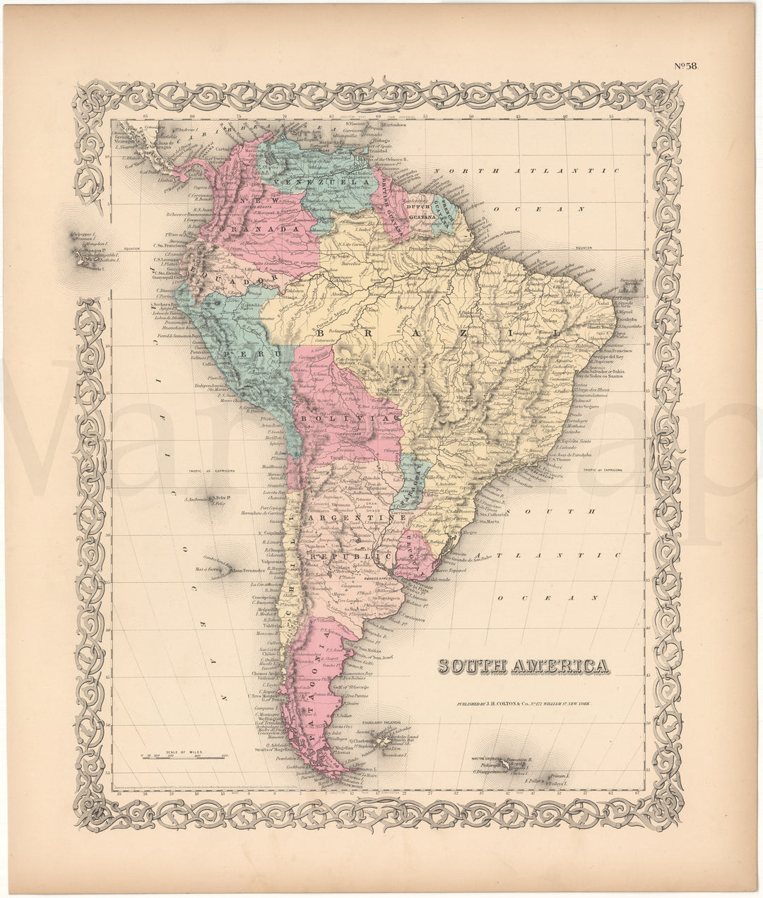 South America 1856