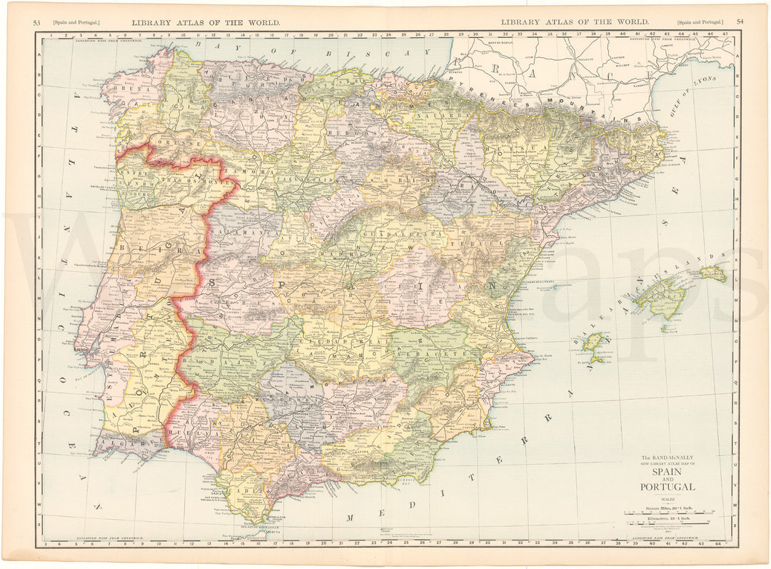 Spain and Portugal 1912