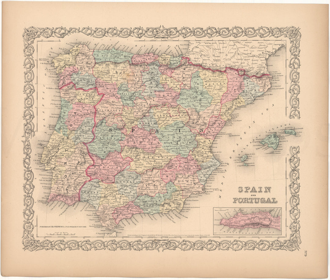 Spain and Portugal 1856