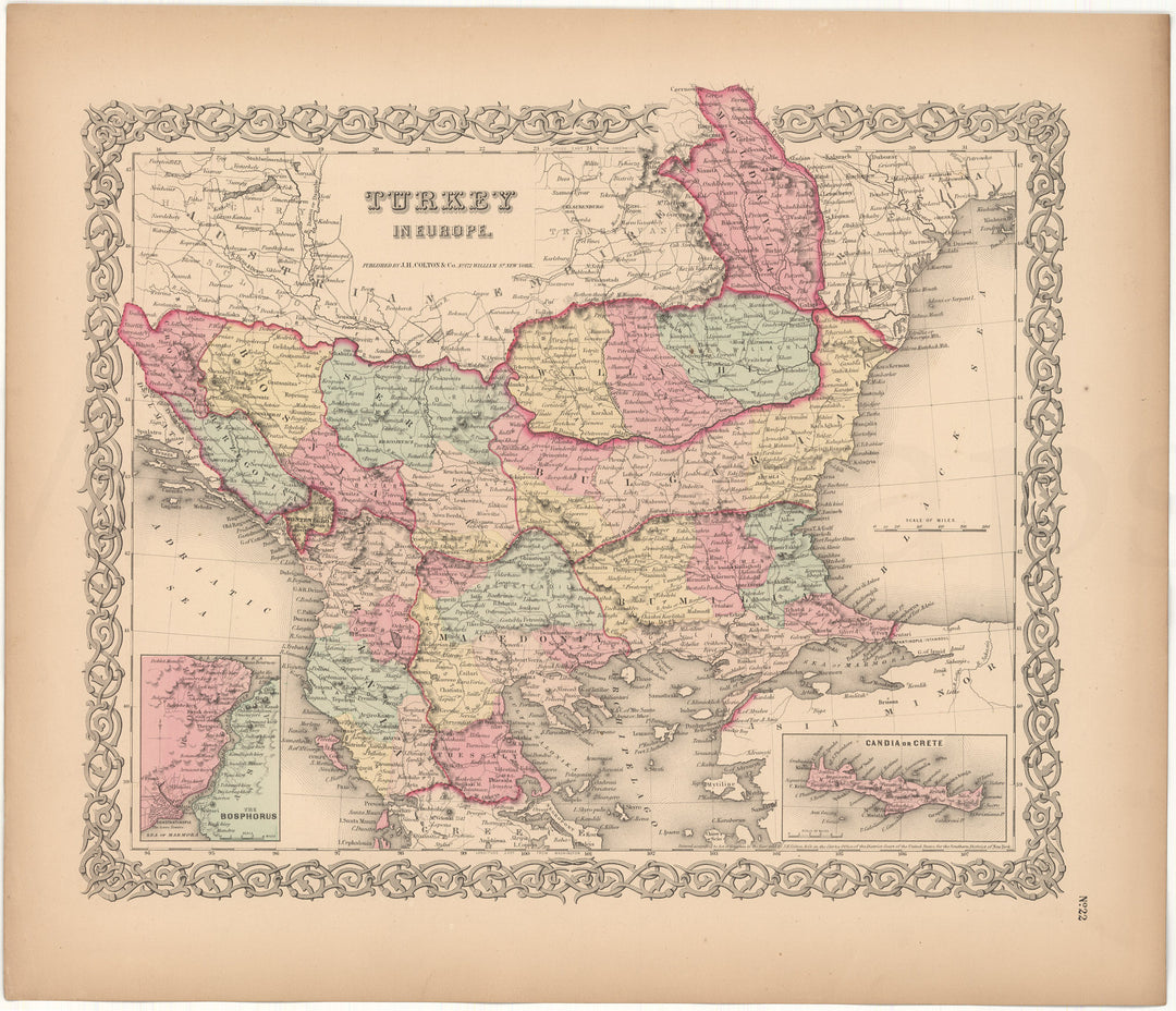 Turkey In Europe (Balkans) 1856
