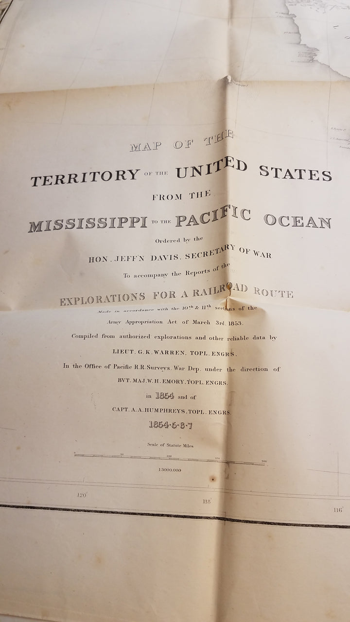 United States from The Mississippi to The Pacific 1857