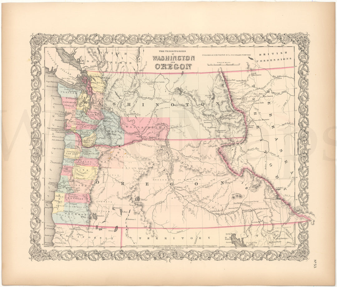 Oregon and Washington 1856