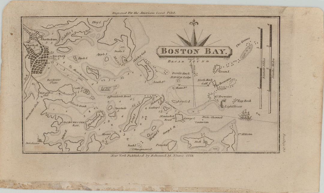 Boston Harbor, Massachusetts 1816