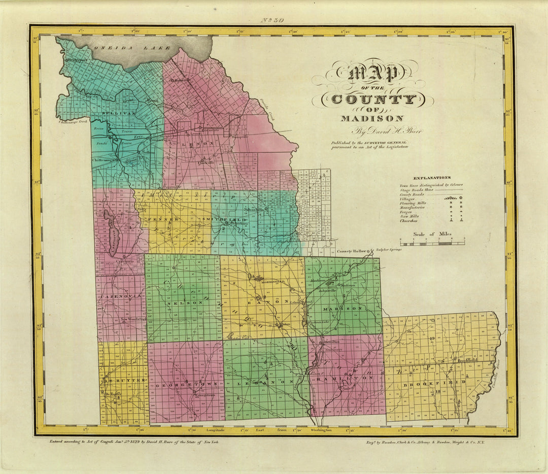 Madison County, New York 1829