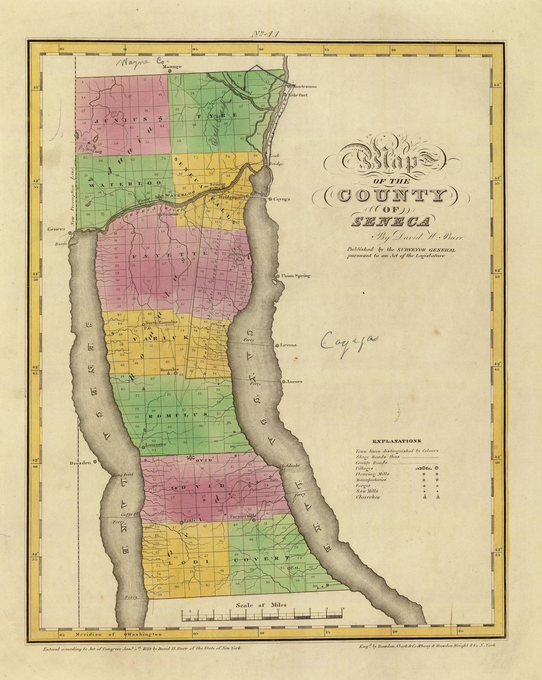 Seneca County, New York 1829