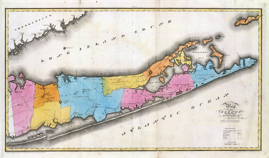 Suffolk County, Long Island, New York 1829