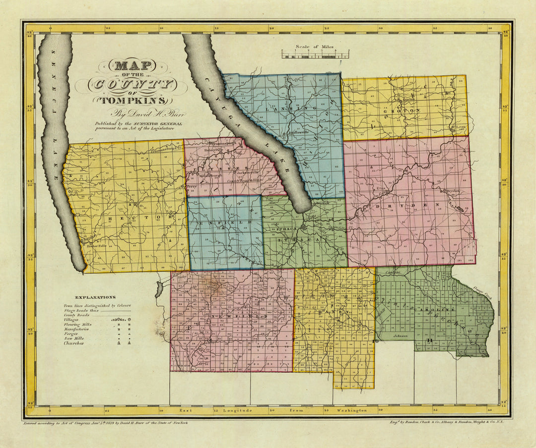 Tompkins County, New York 1829