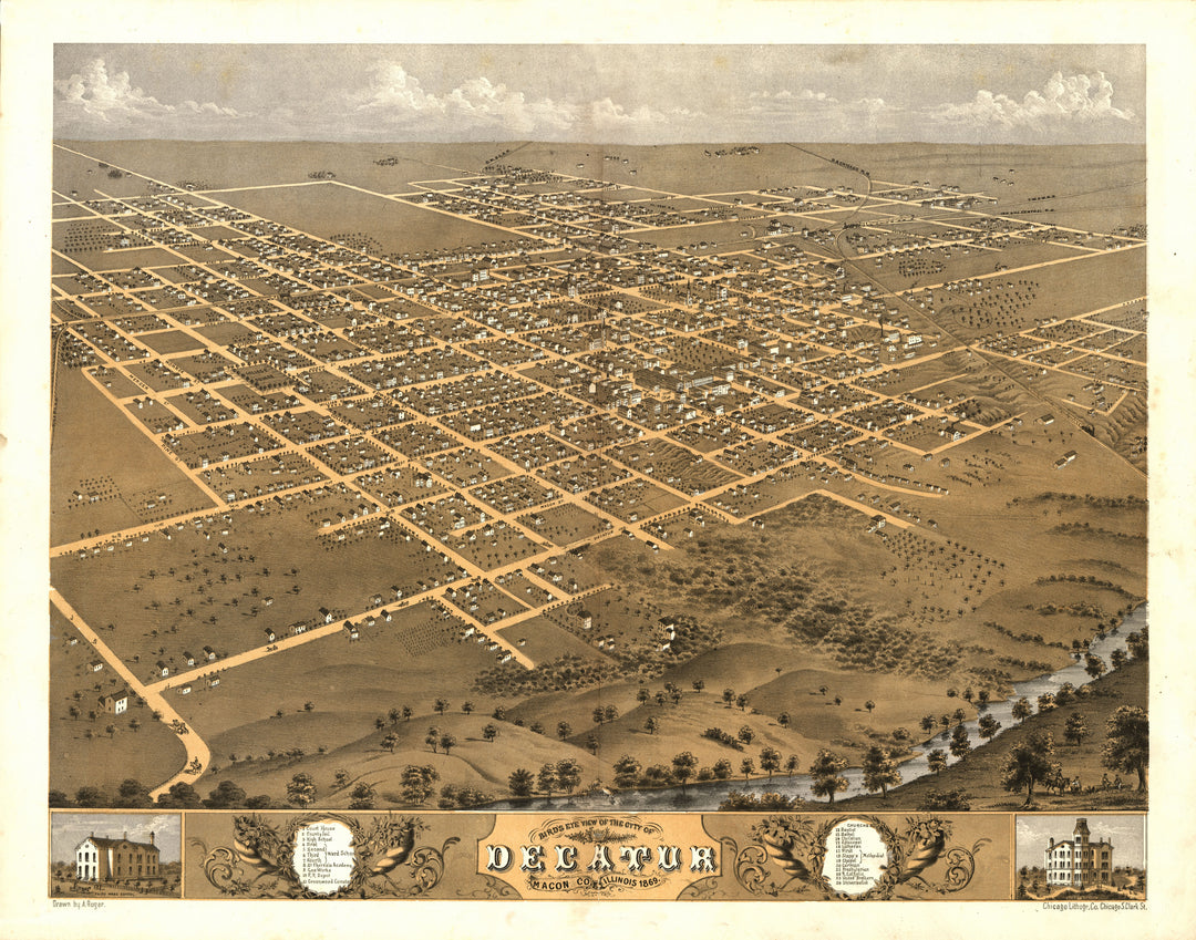 Decatur I Decatur, Illinois 1869 – WardMaps LLC