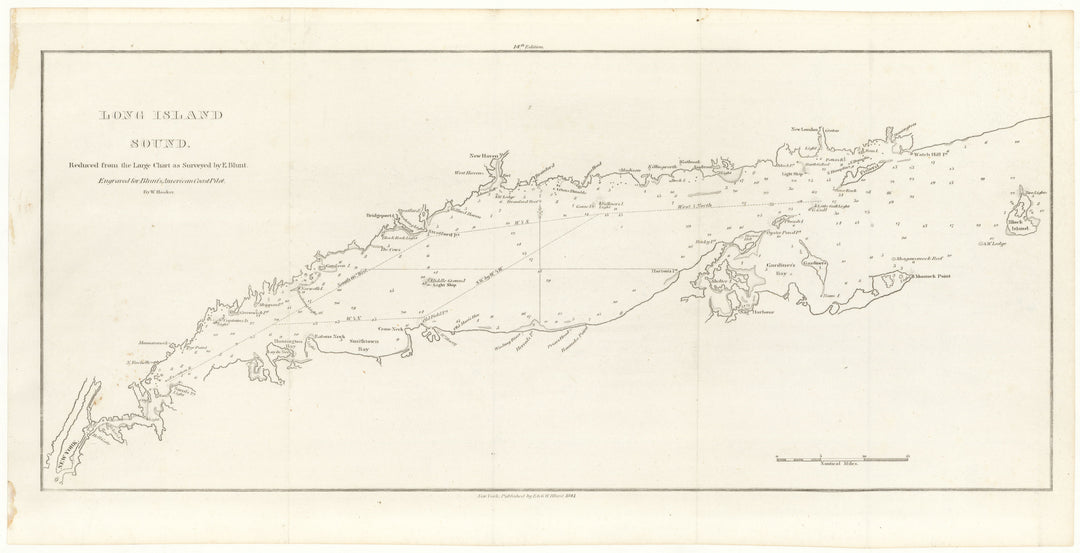 Long Island Sound, Connecticut and New York 1841